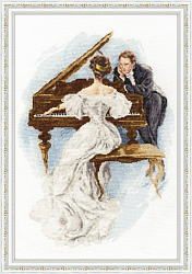 Вышивка ЧМ-051 Дама в белом